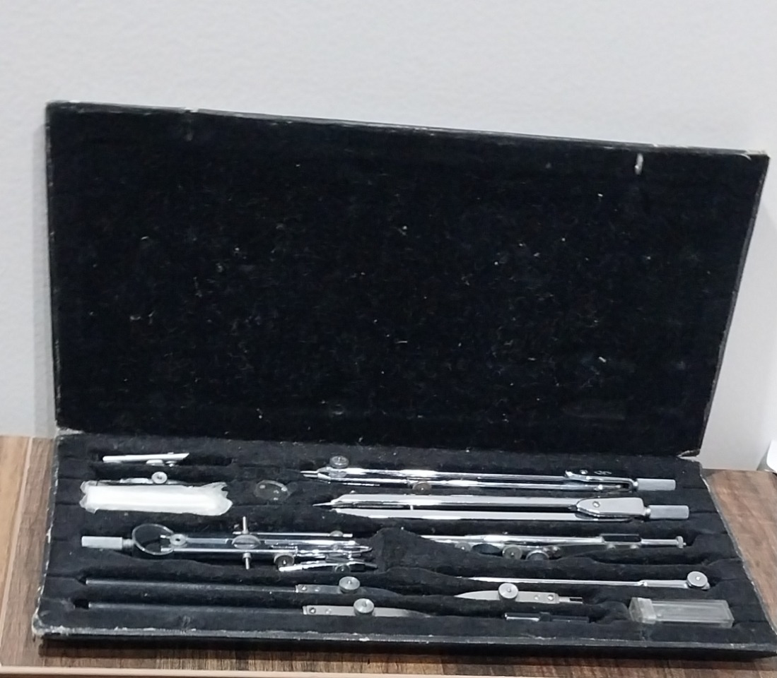 جعبه پرگار قدیمی Double Rhomb - چینی