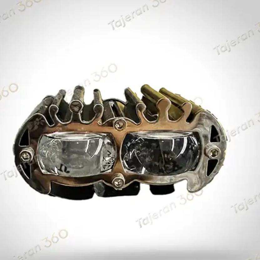 پروژکتور دو لنز استیل 017 موتورسیکلت