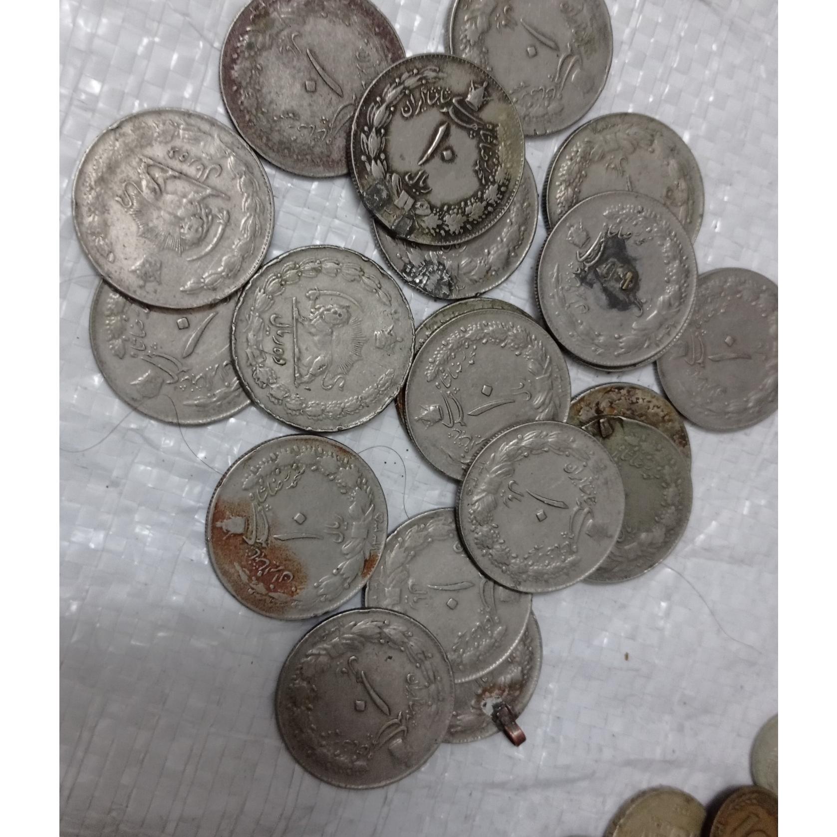 20 عدد سکه 10 ریالی شاهی