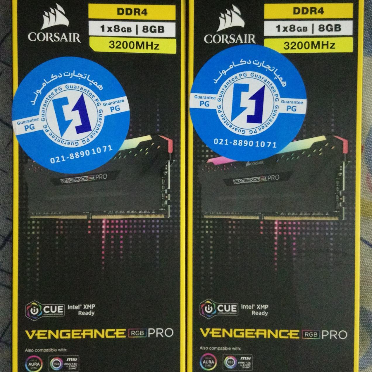 رم کورسیر 16 گیگ (2x8) RGB PRO