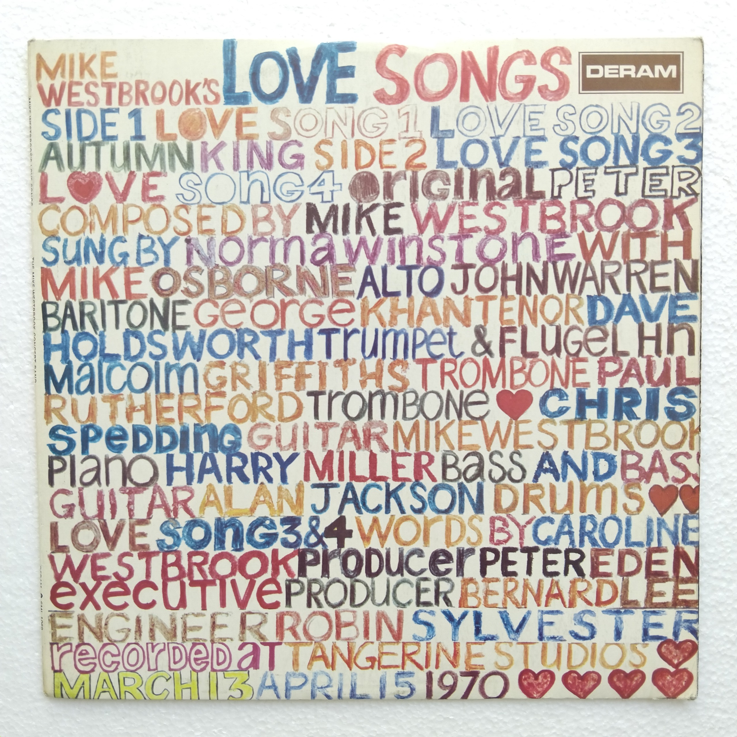 صفحه گرام 33 دور MIKE WESTBROOKS LOVE SONGS