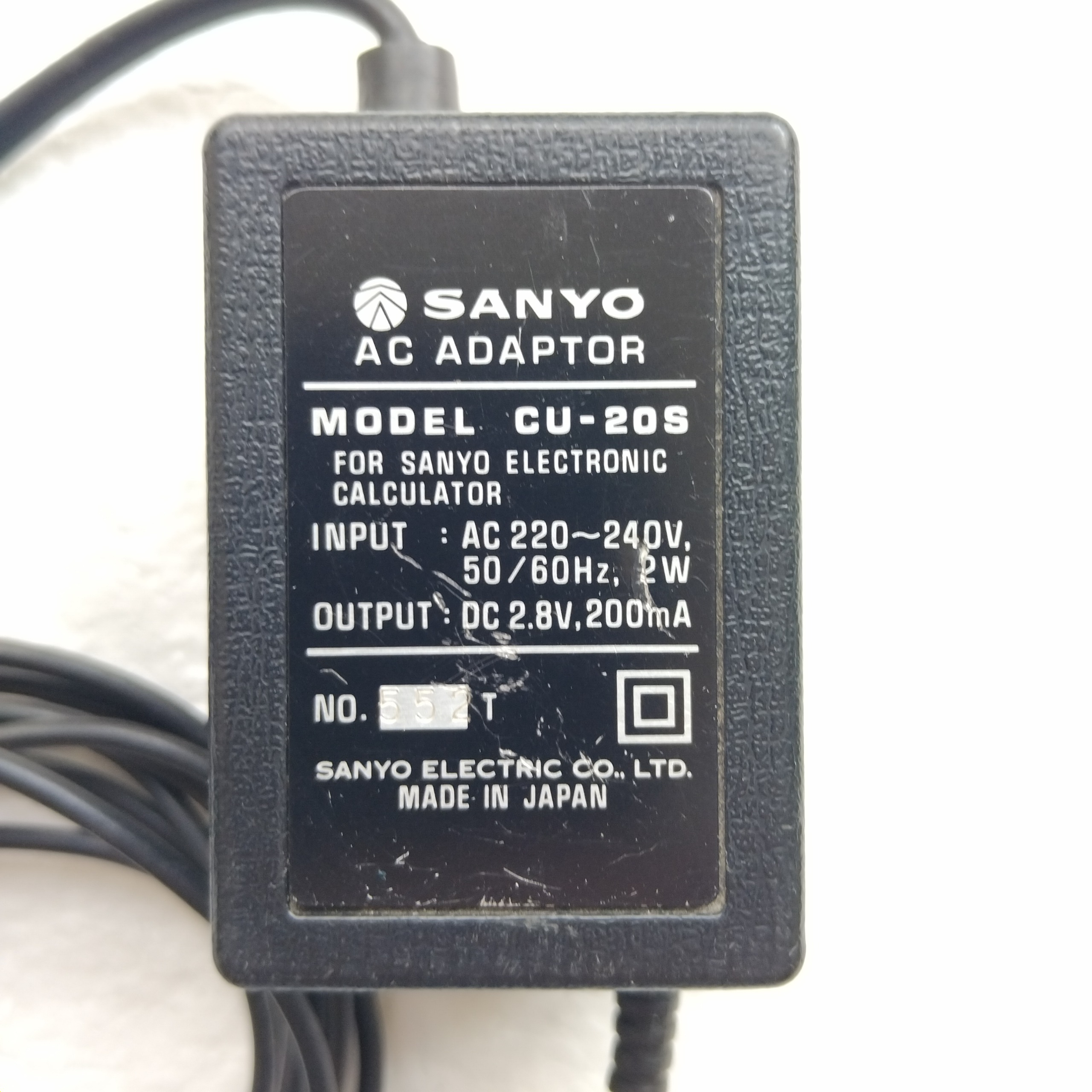آداپتور 2/8 ولت اورجینال سانیو ژاپنی