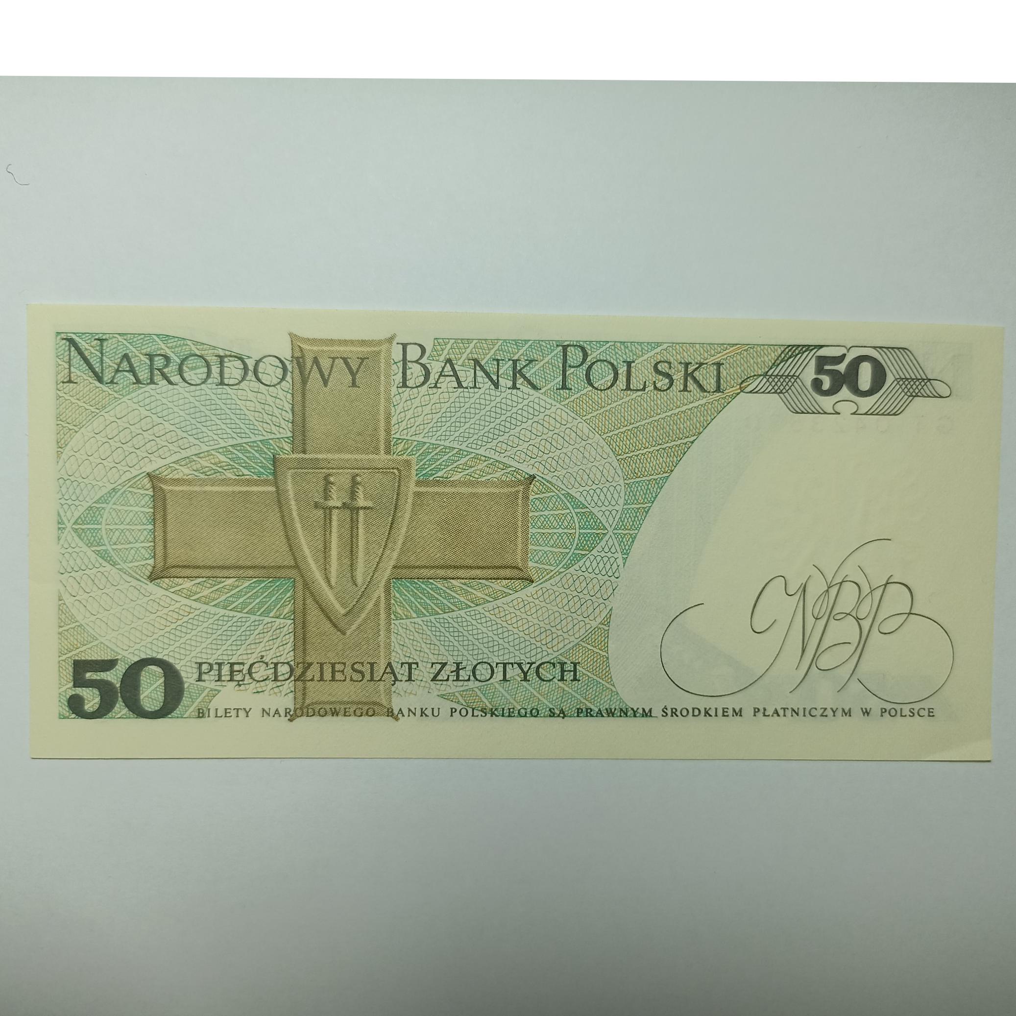 مزایده تک اسکناس 50 زلوتی لهستان