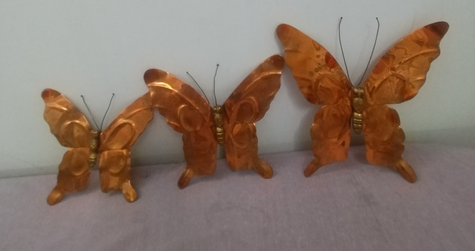 دیوارکوب پروانه ای مسی