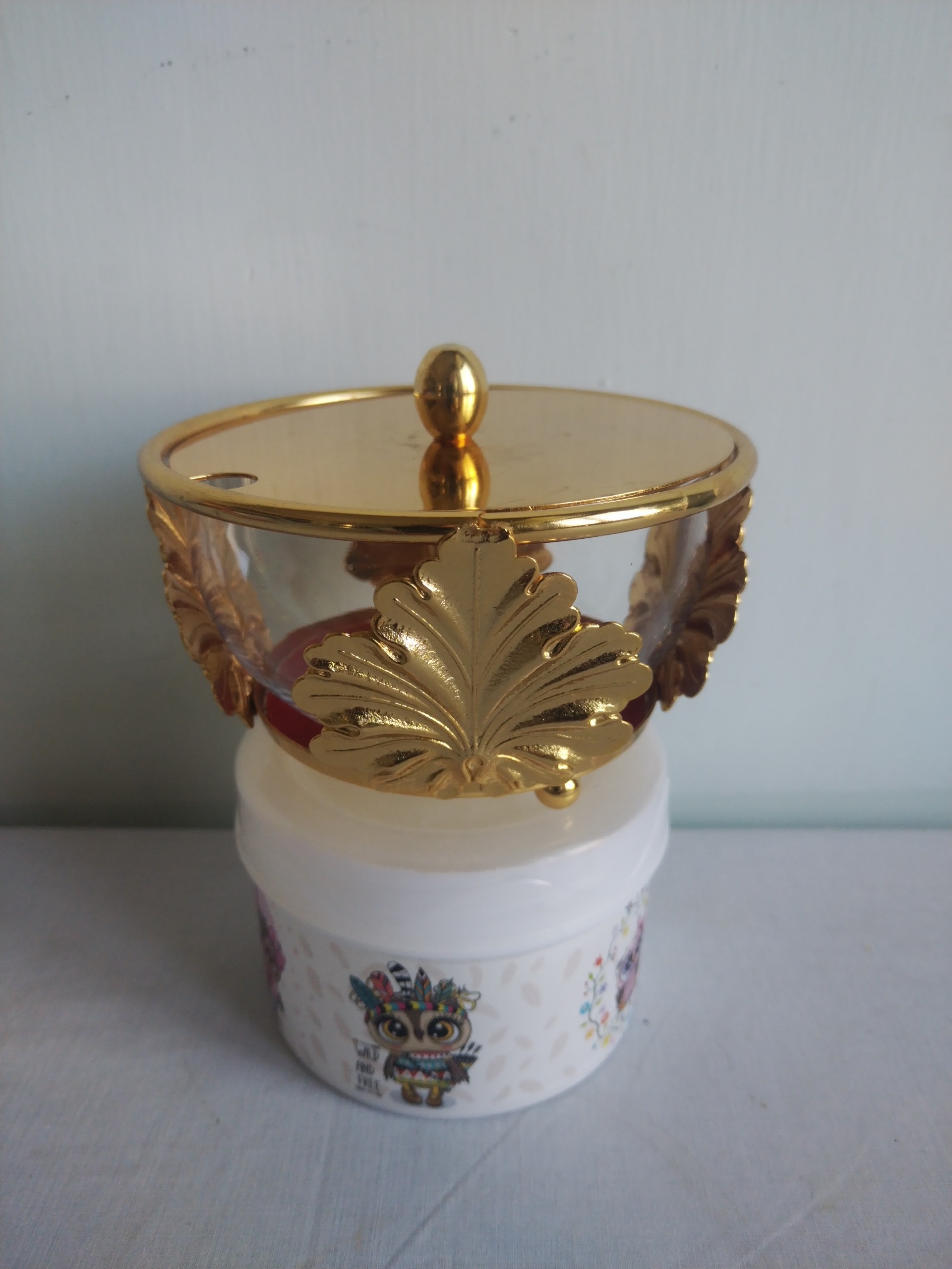 شکر دان طلایی فلزی