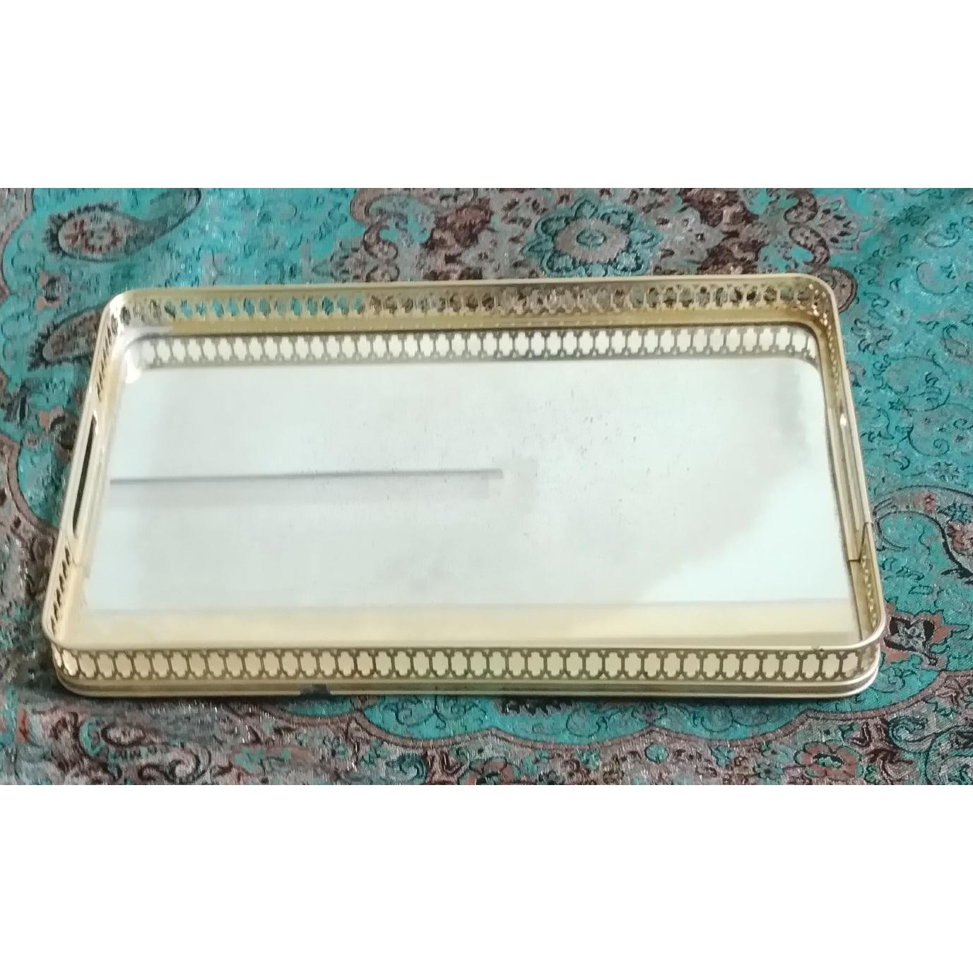 سینی قدیمی آینه ای