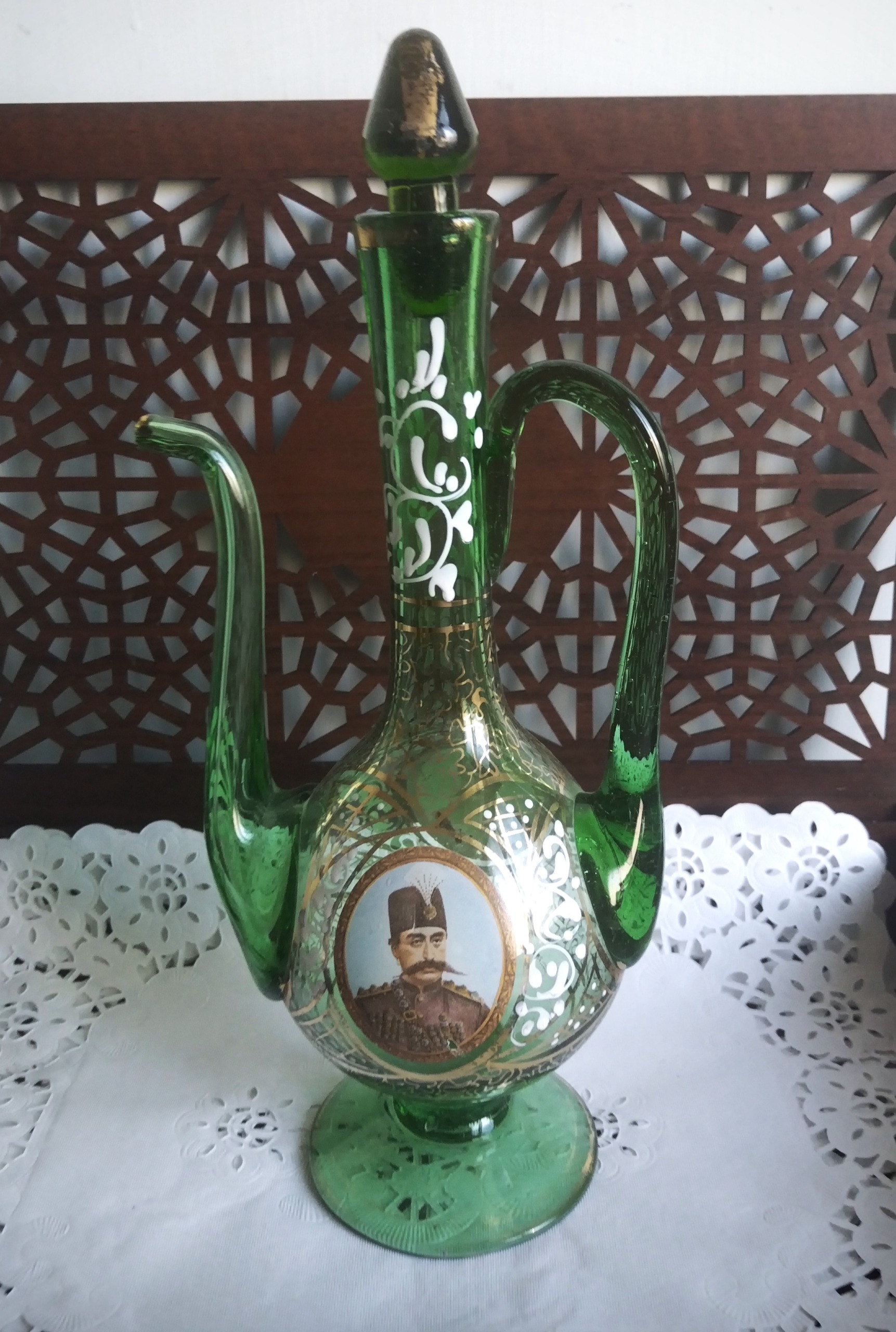 گلابدان بلور قدیمی
