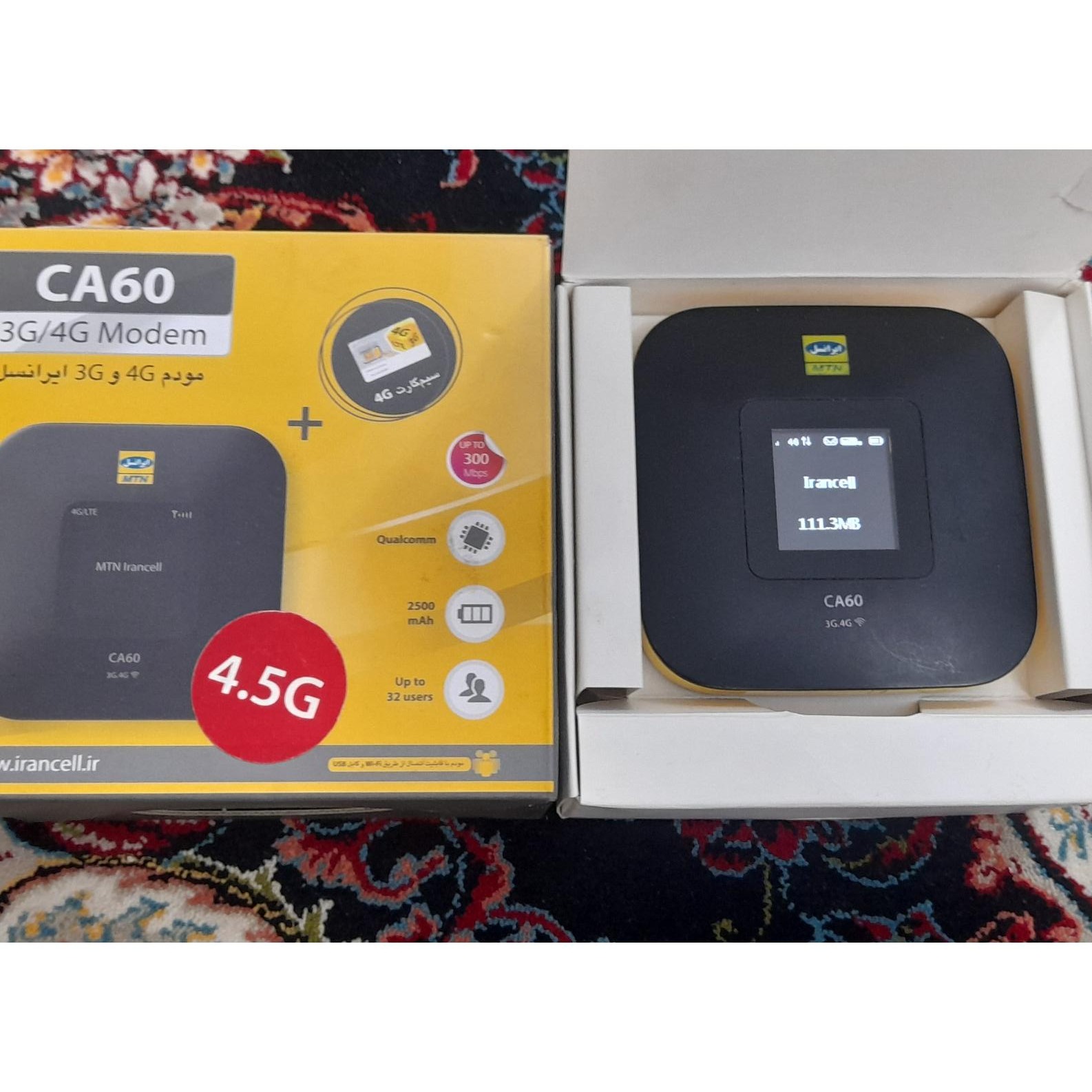 مودم جیبی ایرانسل مدل CA60 در حد نو