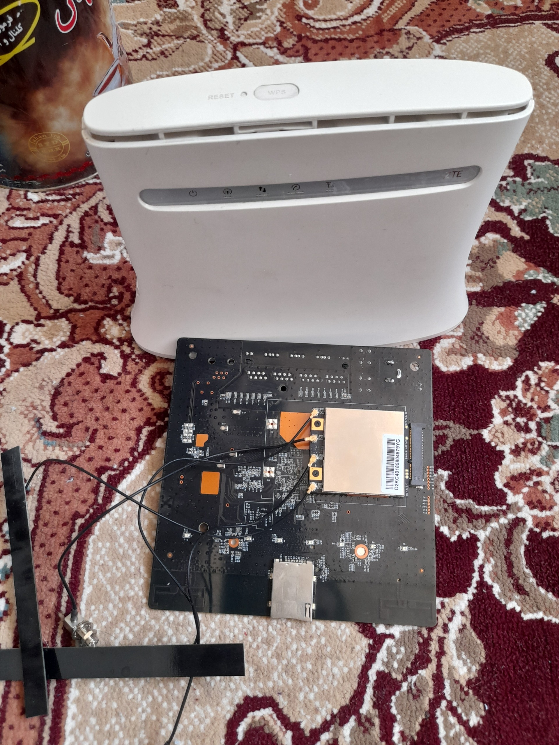 برد مودم مبین نت و مودم zte معیوب