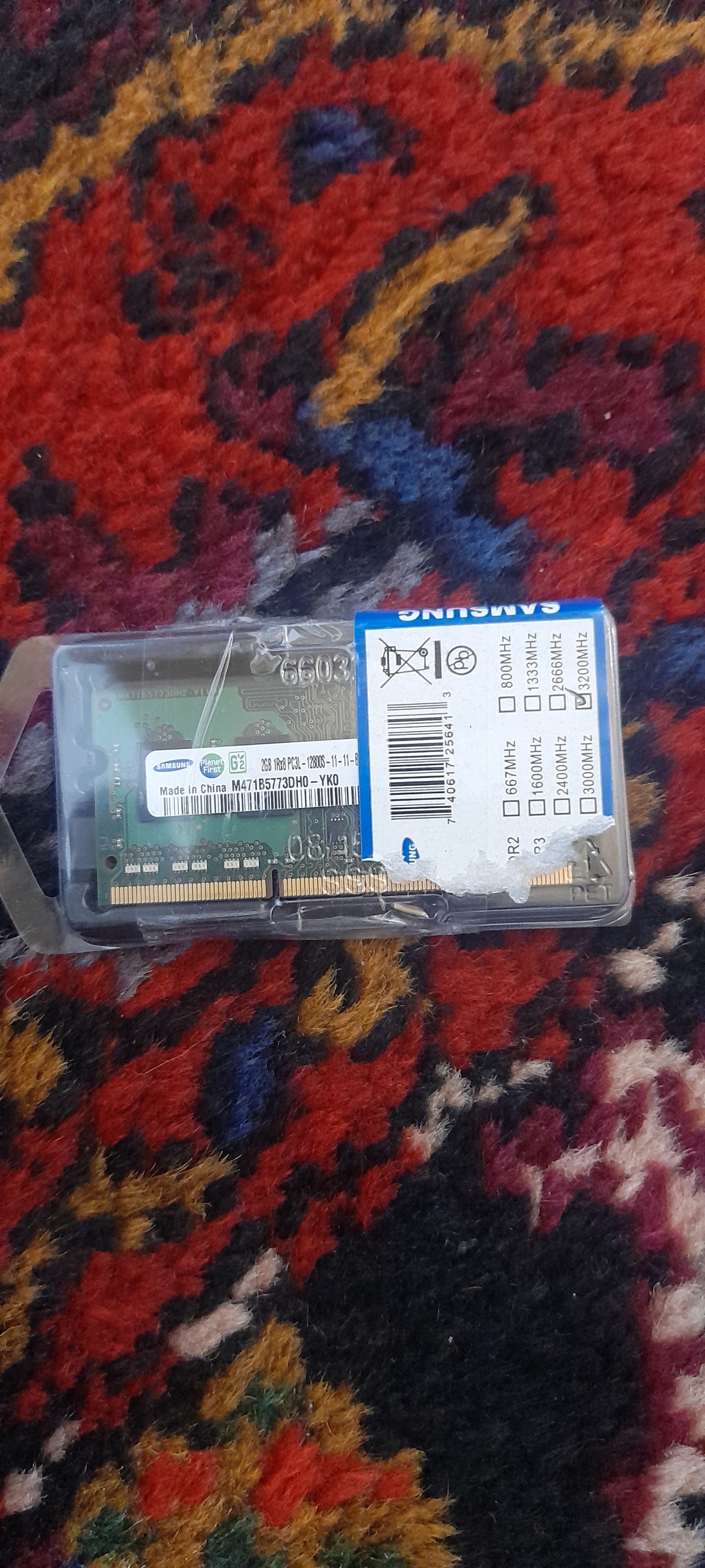 دو عدد رم 2 گیگ لپ تاپ DDR3