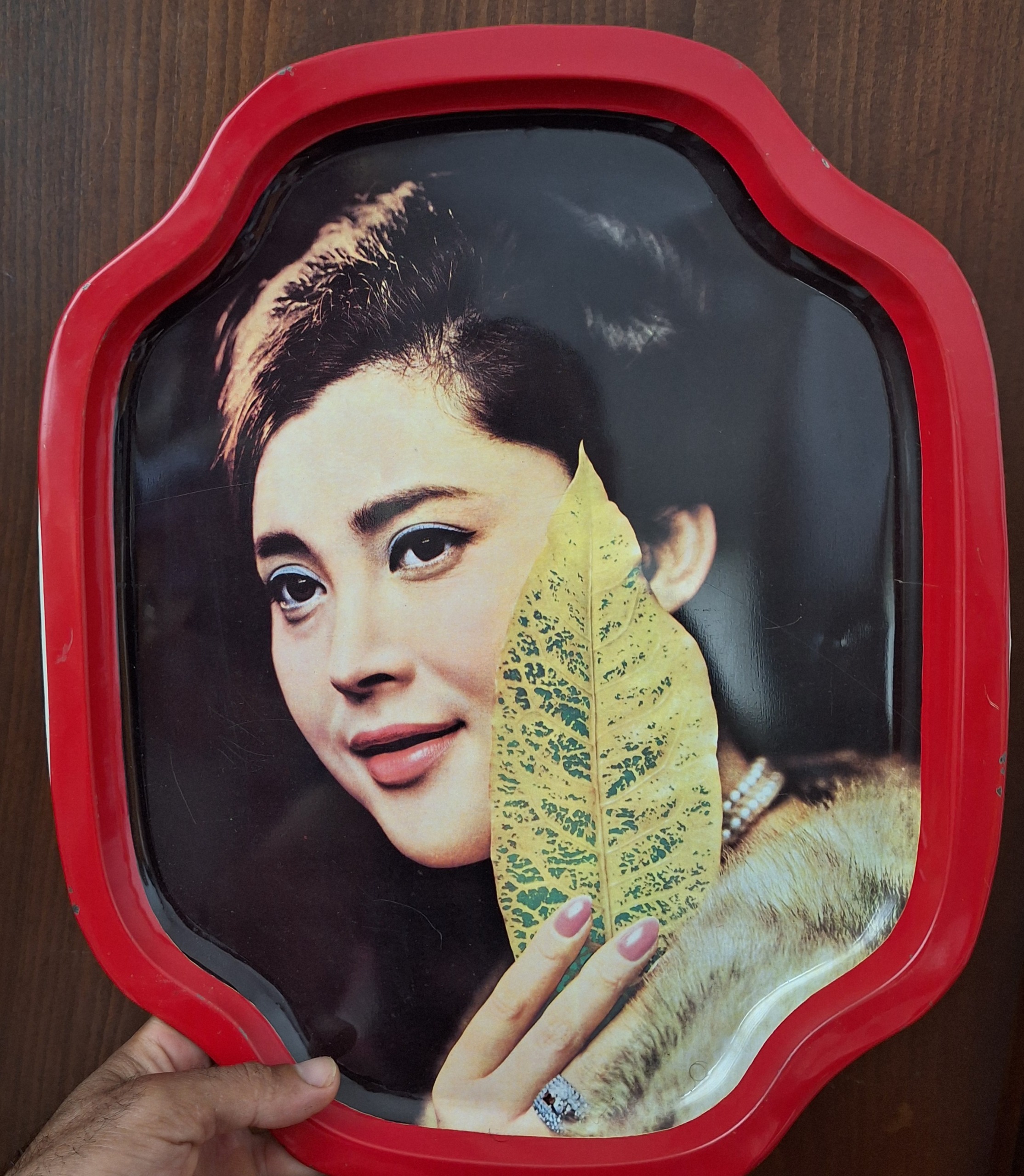 سینی فلزی لعابی چای