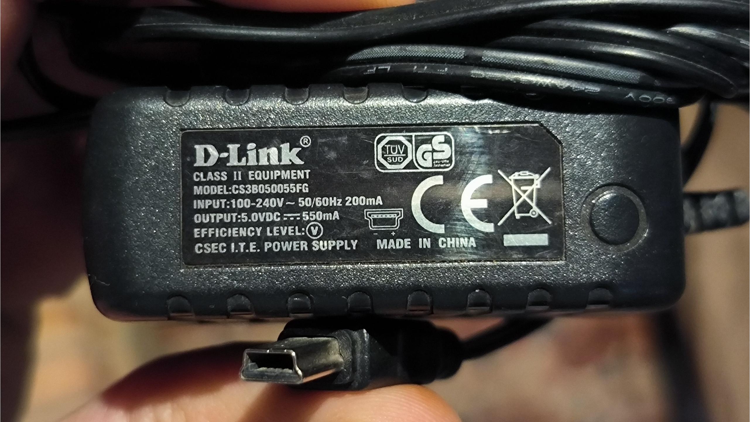آداپتور برند D-link اصل 5 ولت 550 میلی آمپر USB
