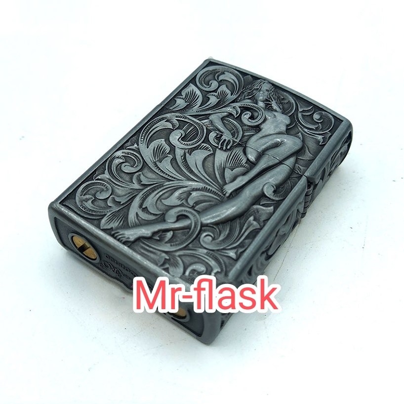 فندک بنزینی زورو سیلور برجسته مدل دراگون