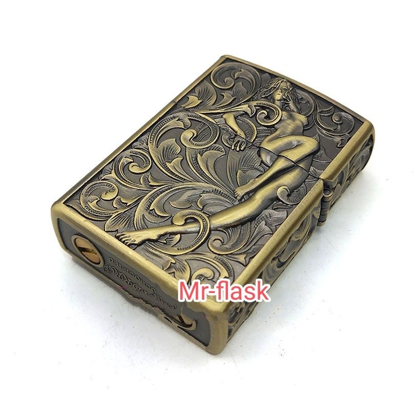 فندک بنزینی زورو طلایی برجسته مدل دراگون