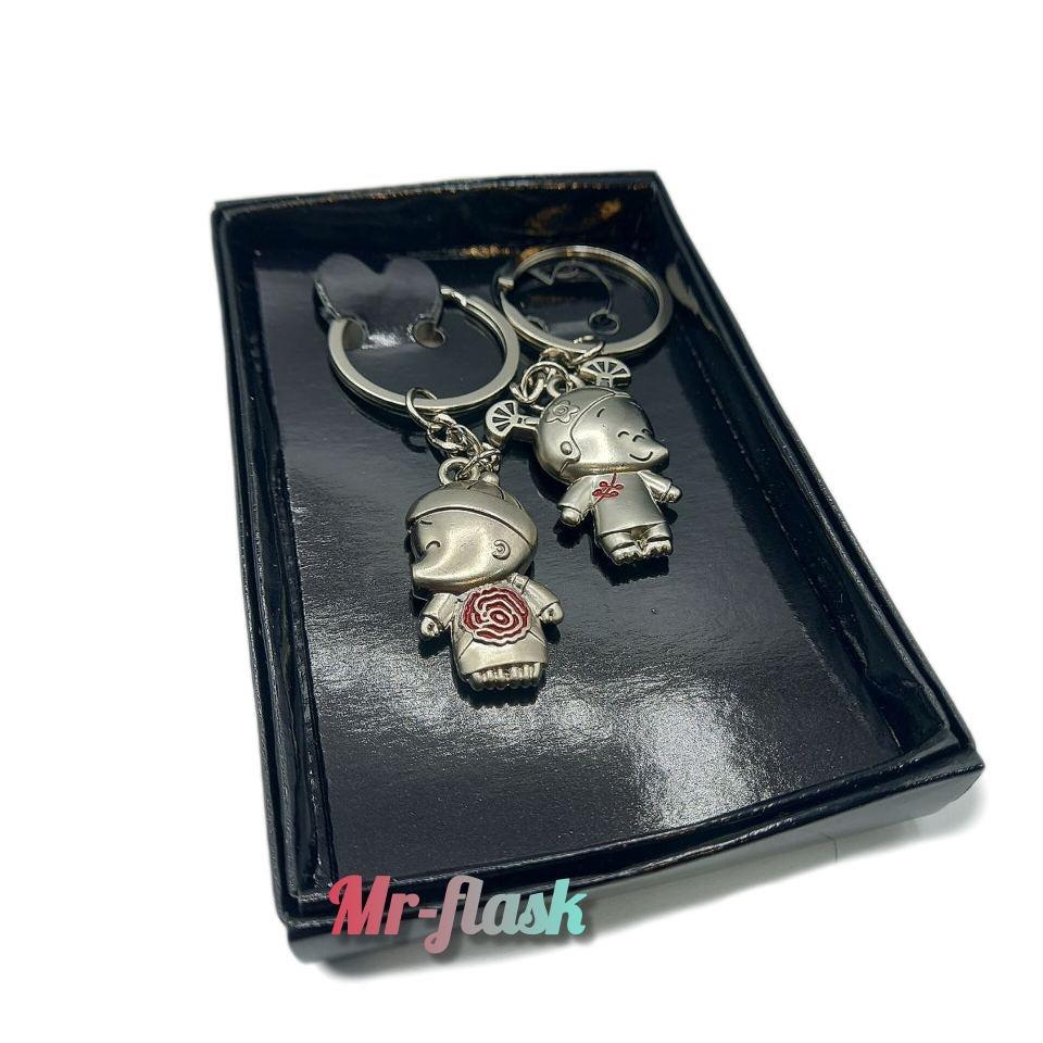 جاکلیدی استیل جفتی مدل عروسک چینی