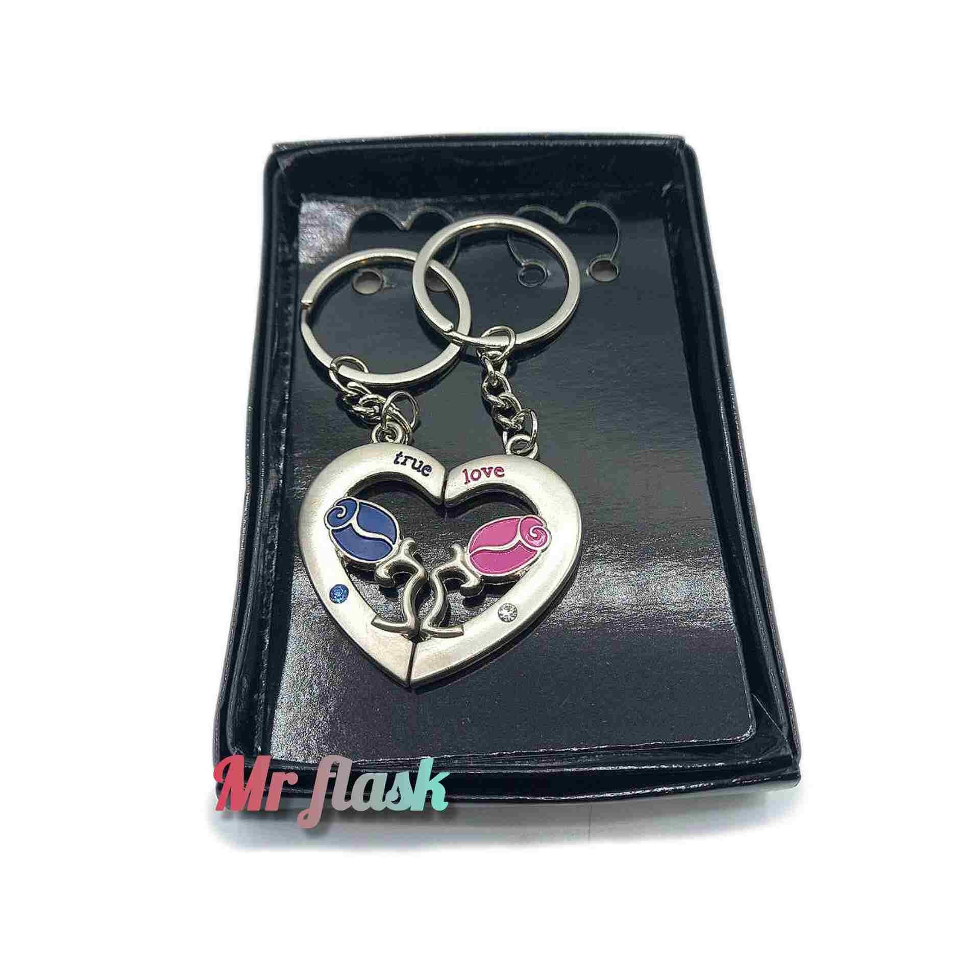 جاکلیدی استیل جفتی مدل گل رز