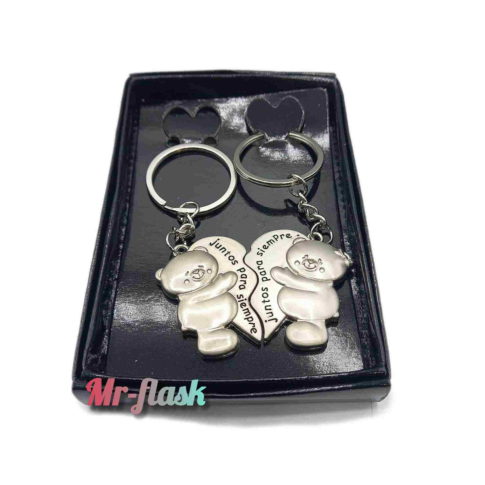 جاکلیدی استیل جفتی مدل خرس مهربان