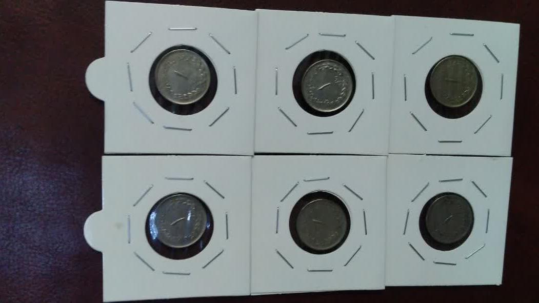 6 عدد سکه 1 ریای مصدقی