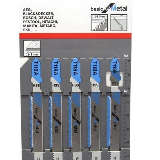 تیغ اره عمود بر آهن مجموعه 5 عددی بوش مدل T118A