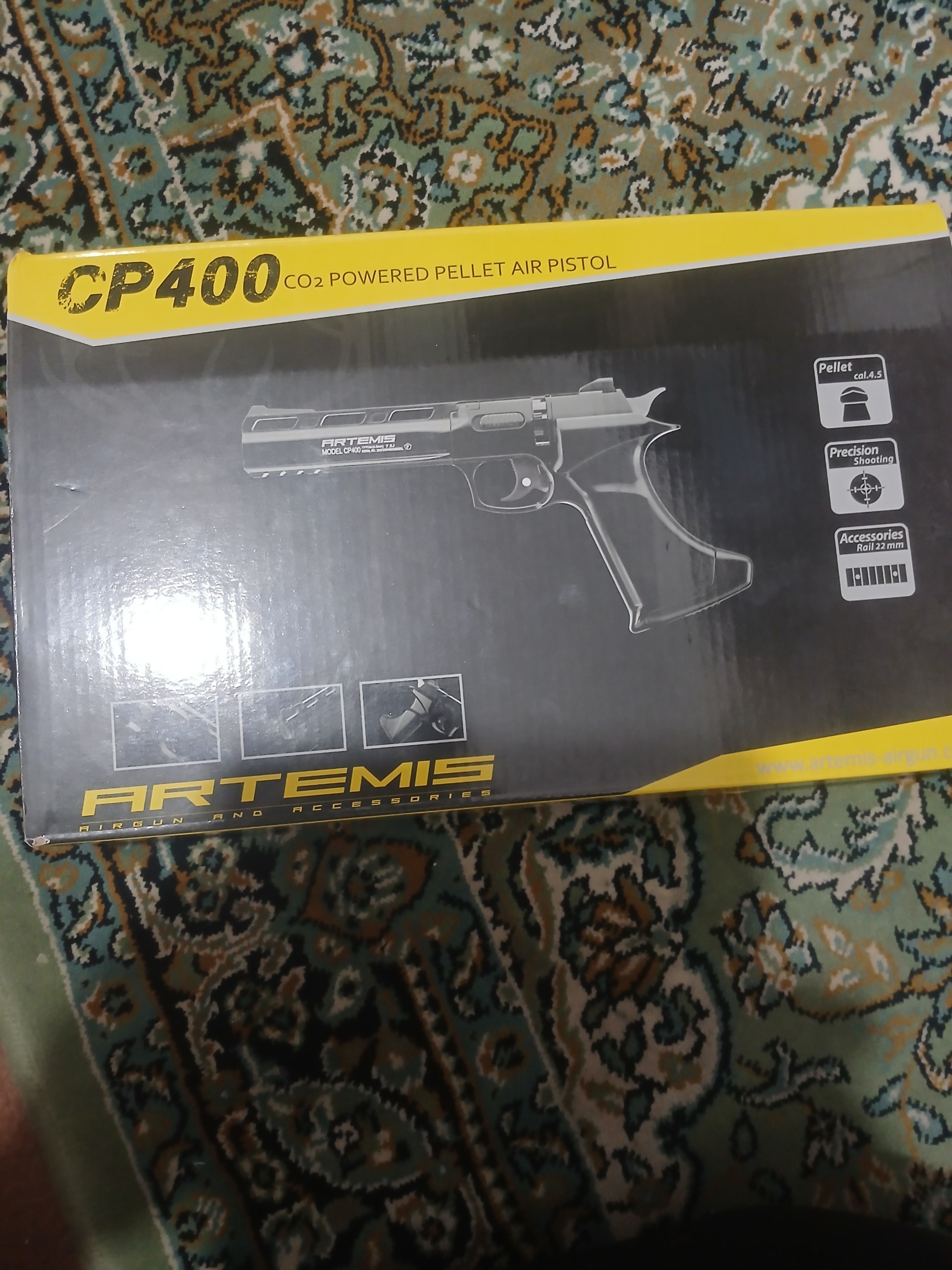 تپانچه گازی  ارتیمس مدل cp400