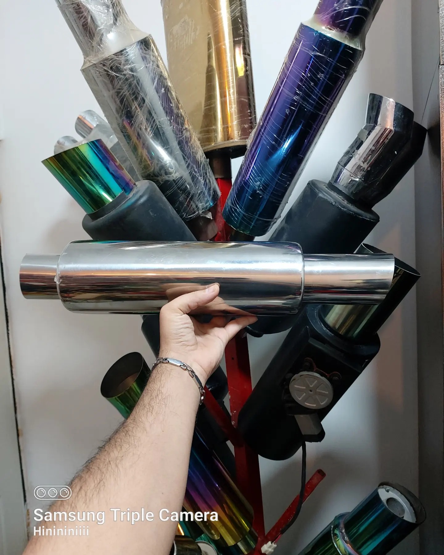 منبع اگزوز اسپرت استیل وارداتی