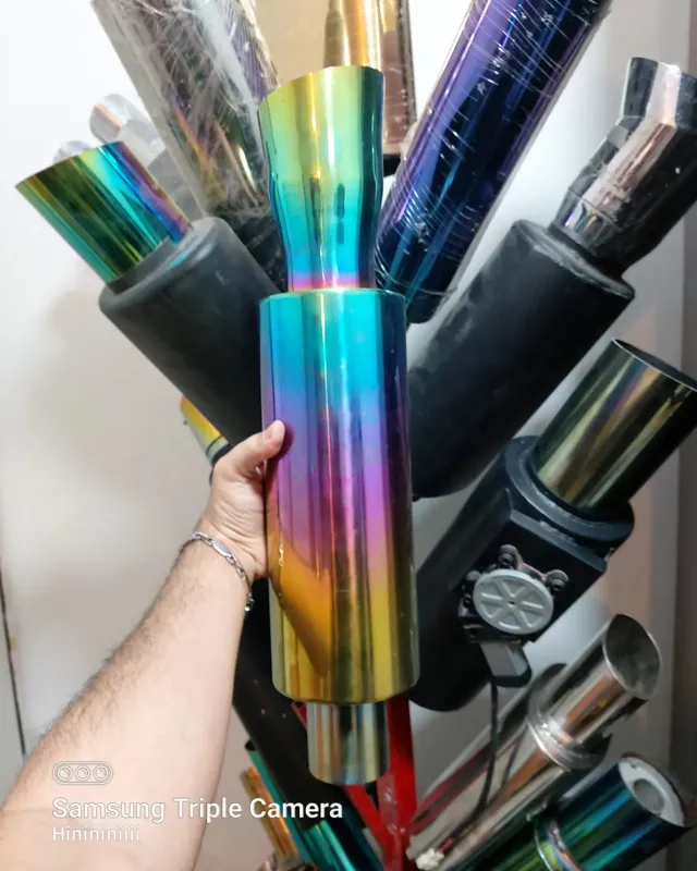 منبع اگزوز اسپرت استیل کله3d