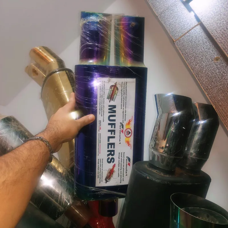 منبع اگزوز اسپرت برند deluxe دولول هفت رنگ