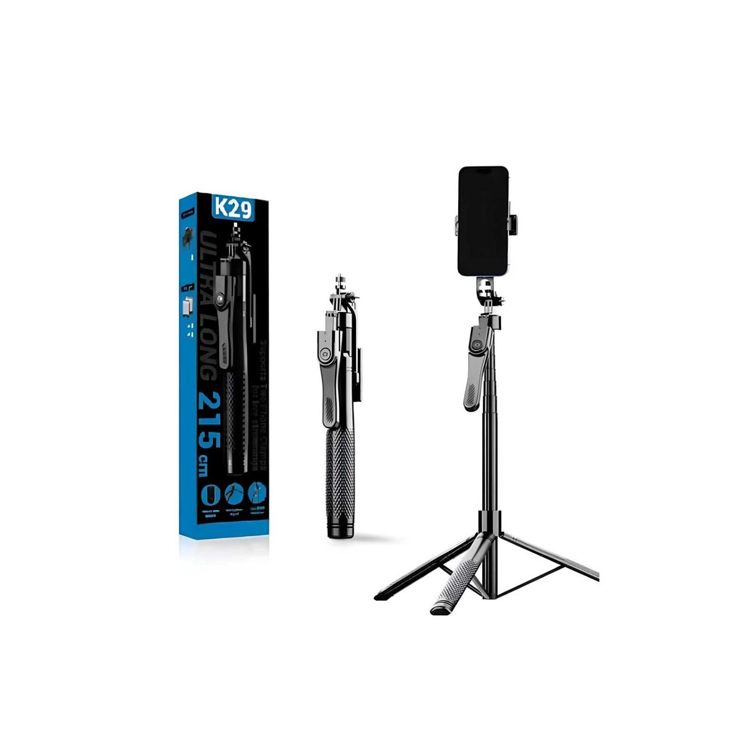 سه پایه و مونوپاد سلفی مدل K29 با ریموت بلوتوثی