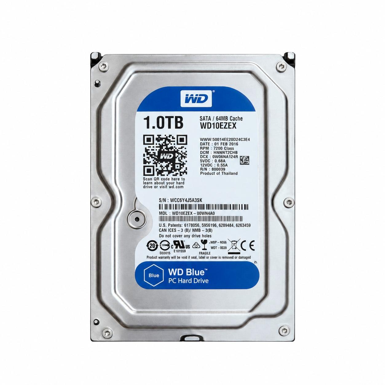 هارد اینترنال وسترن مدل WD10EZEX ظرفیت 1 ترابایت