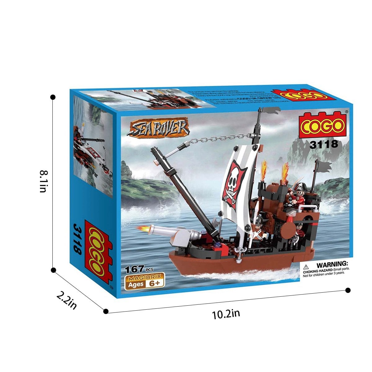 لگوی کشتی دزدان دریایی مدل Sea Rover برند COGO