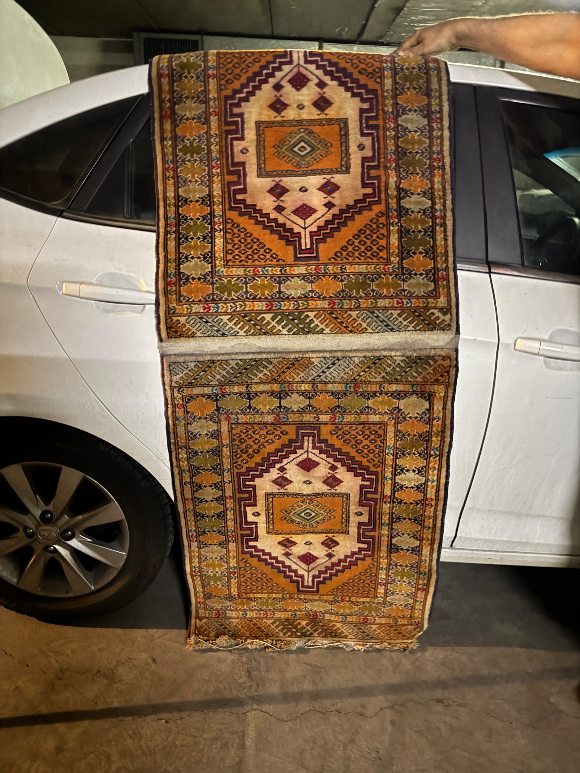 فرش دستباف جفت پشتی ترکمن