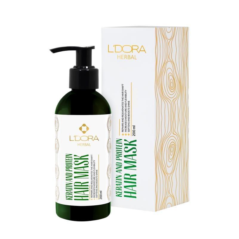 ماسک گیاهی پروتیینه کراتینه موی سر لدورا 200 میل