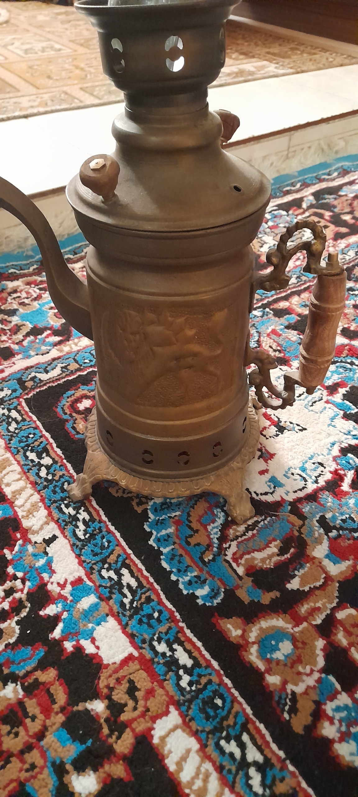 سماور ذغالی سالم در حد نو