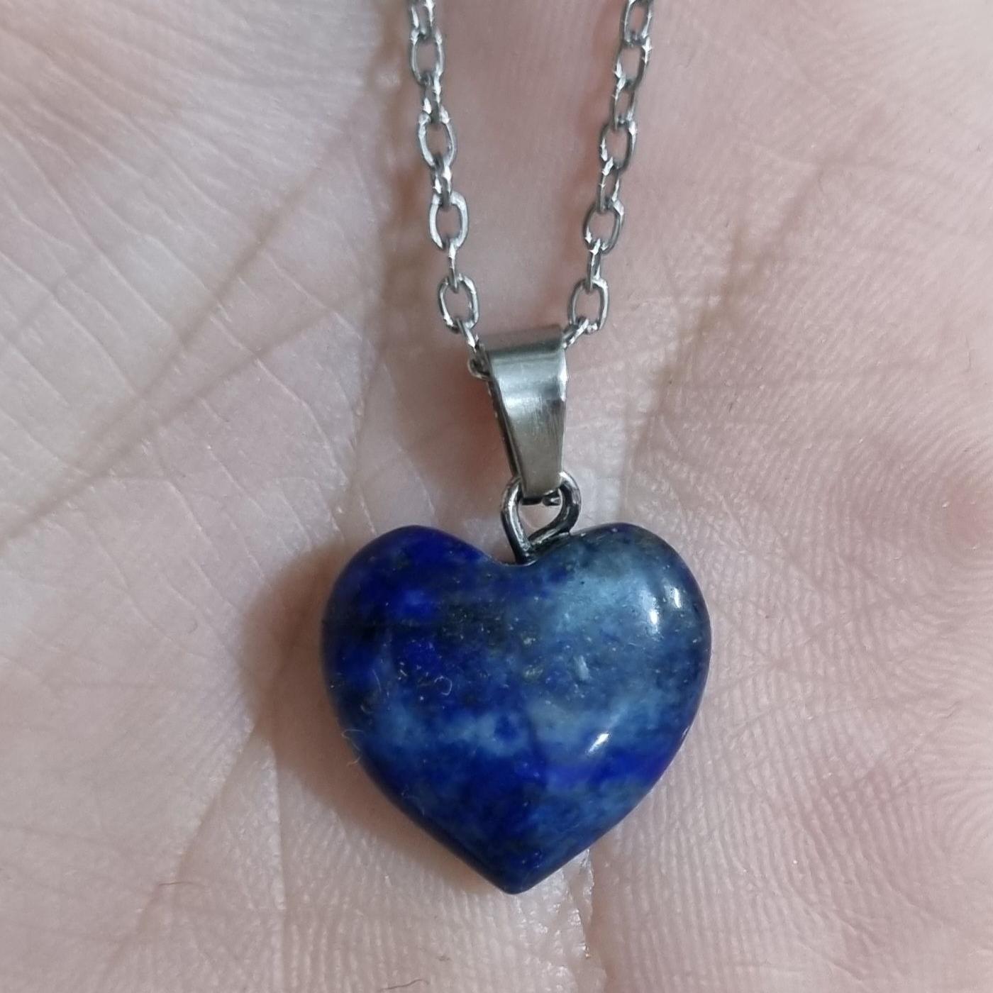 مدال قلبی لاجورد قیمت199ت وزن10 بدون زنجیر