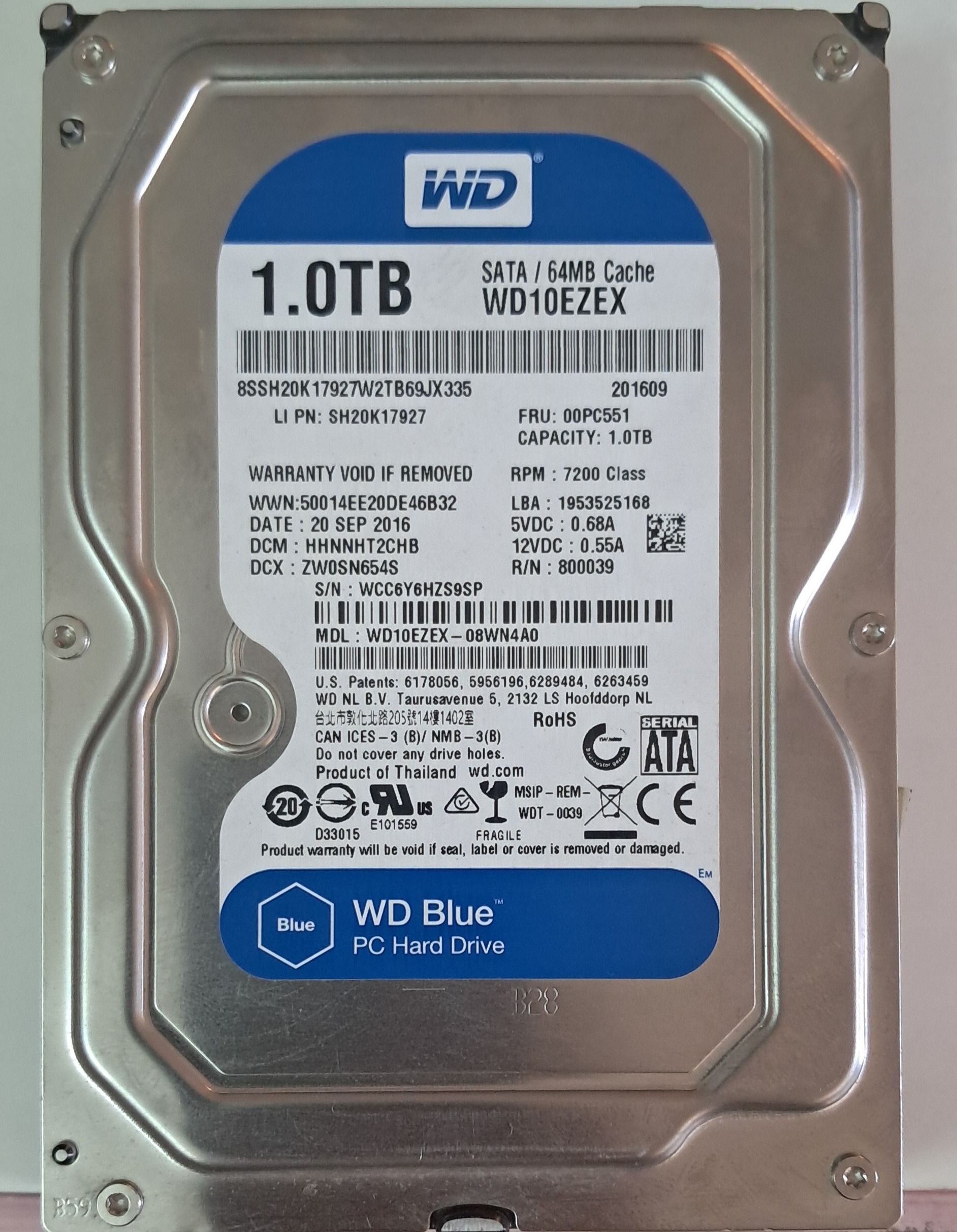هارد یک ترابایت WD