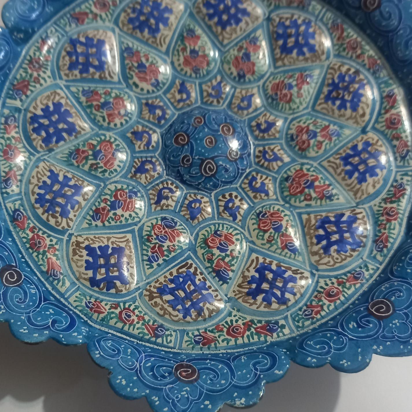 بشقاب میناکاری سایز 16