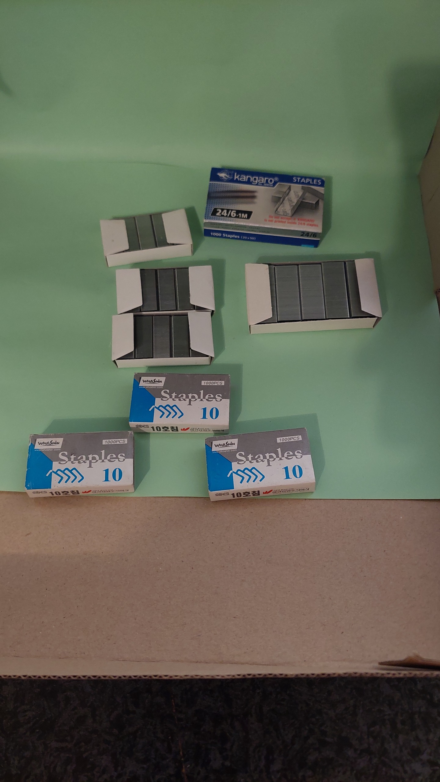 چهار بسته اکبند سوزن منگنه در دو سایز