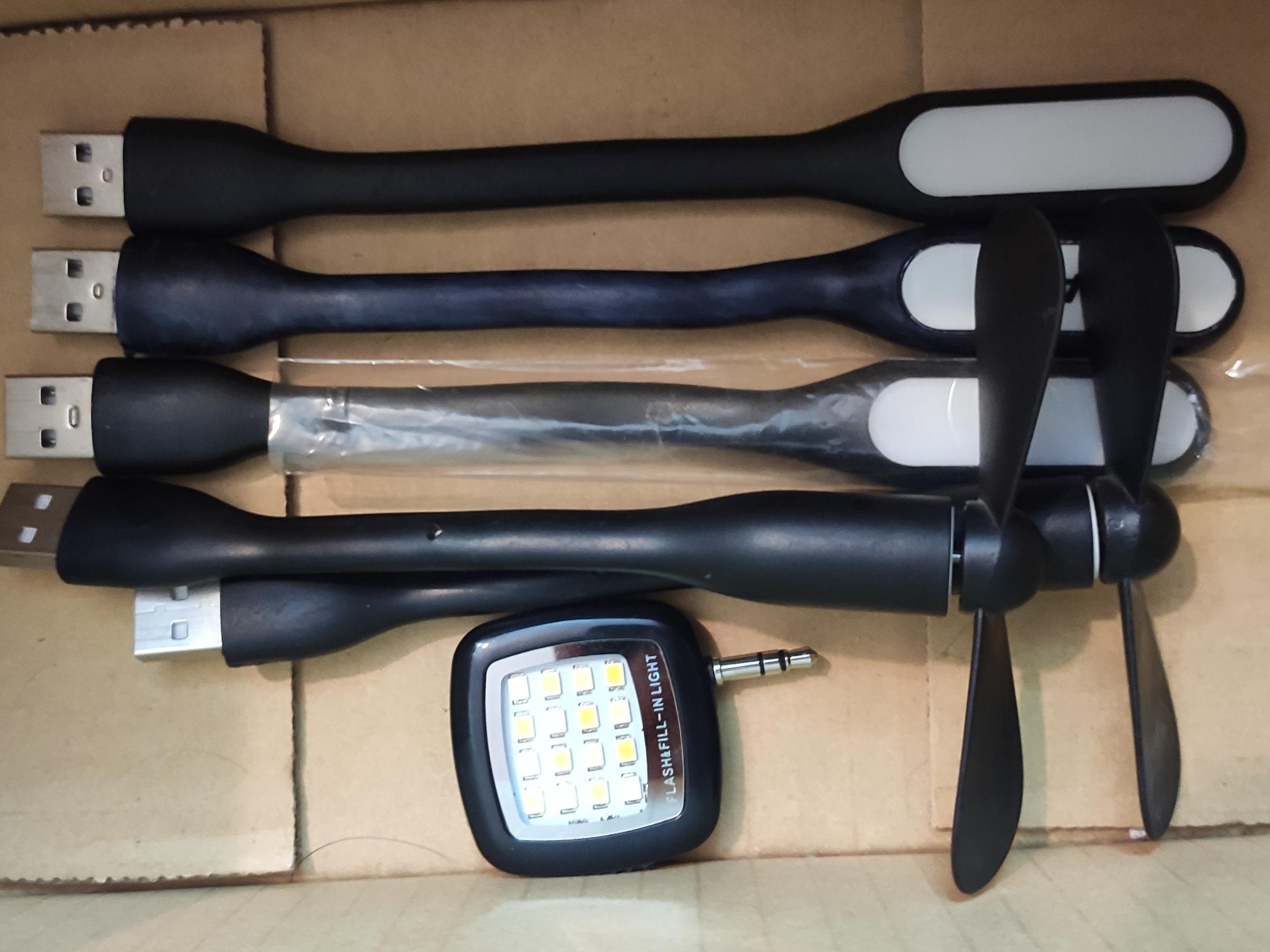 فلشر USB و پنکه USB و فلشر سلفی