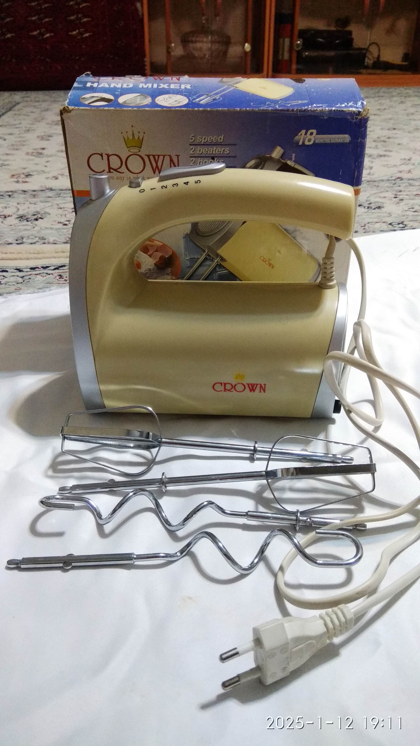 همزن برقی CROWN با توضیحات