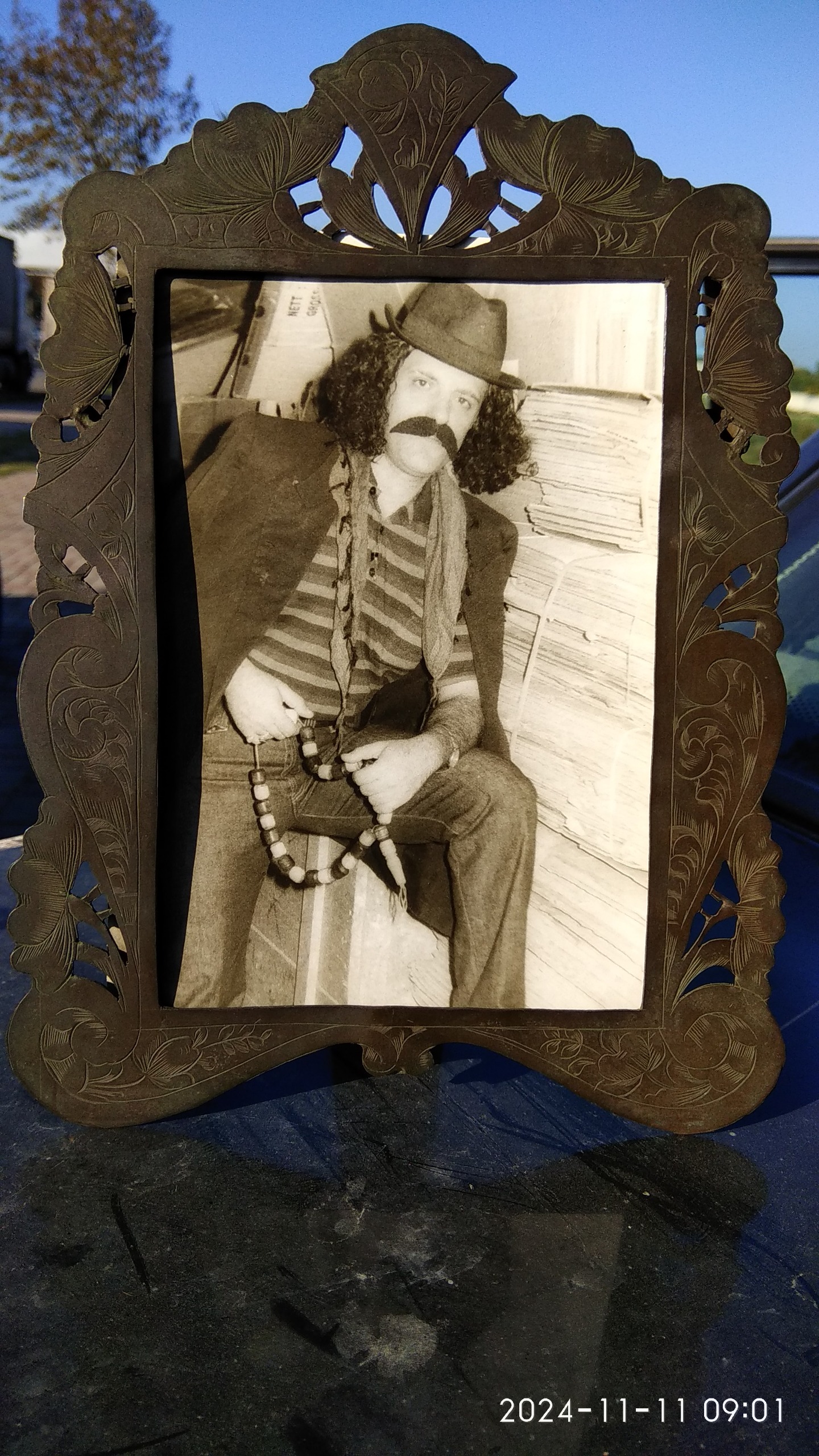 قاب عکس قلم مسی