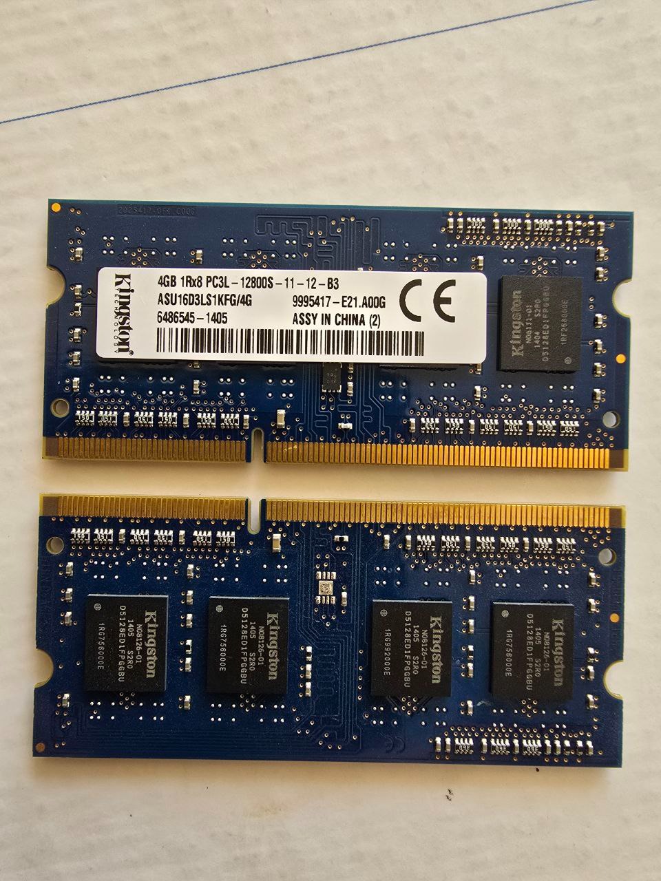 دوعددرم لپ تاپ Kingston4GB-PC3L-CL11-DDR3L1600MHz