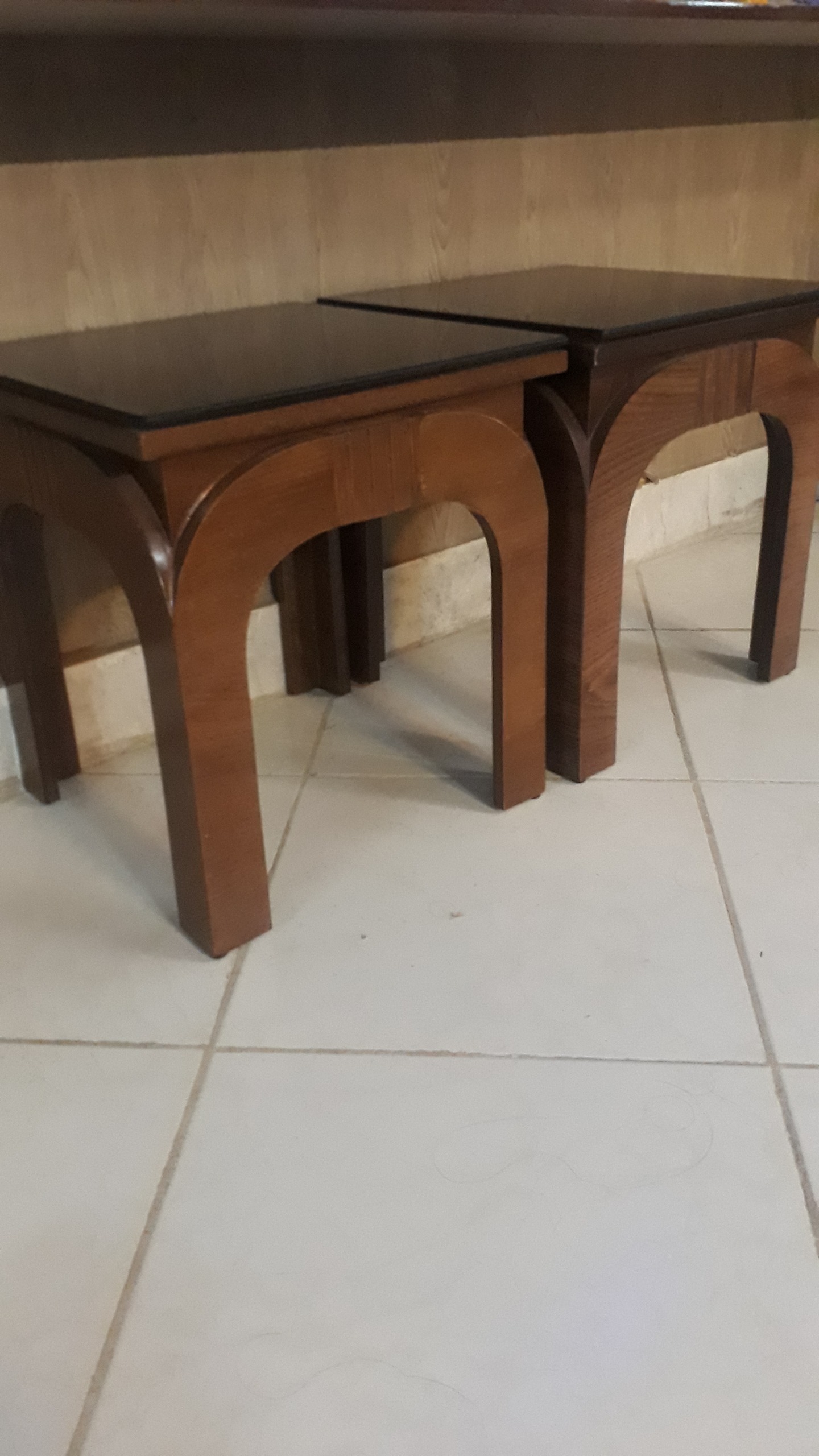 میز جلو مبلی میز عسلی همراه با شیشه دودی