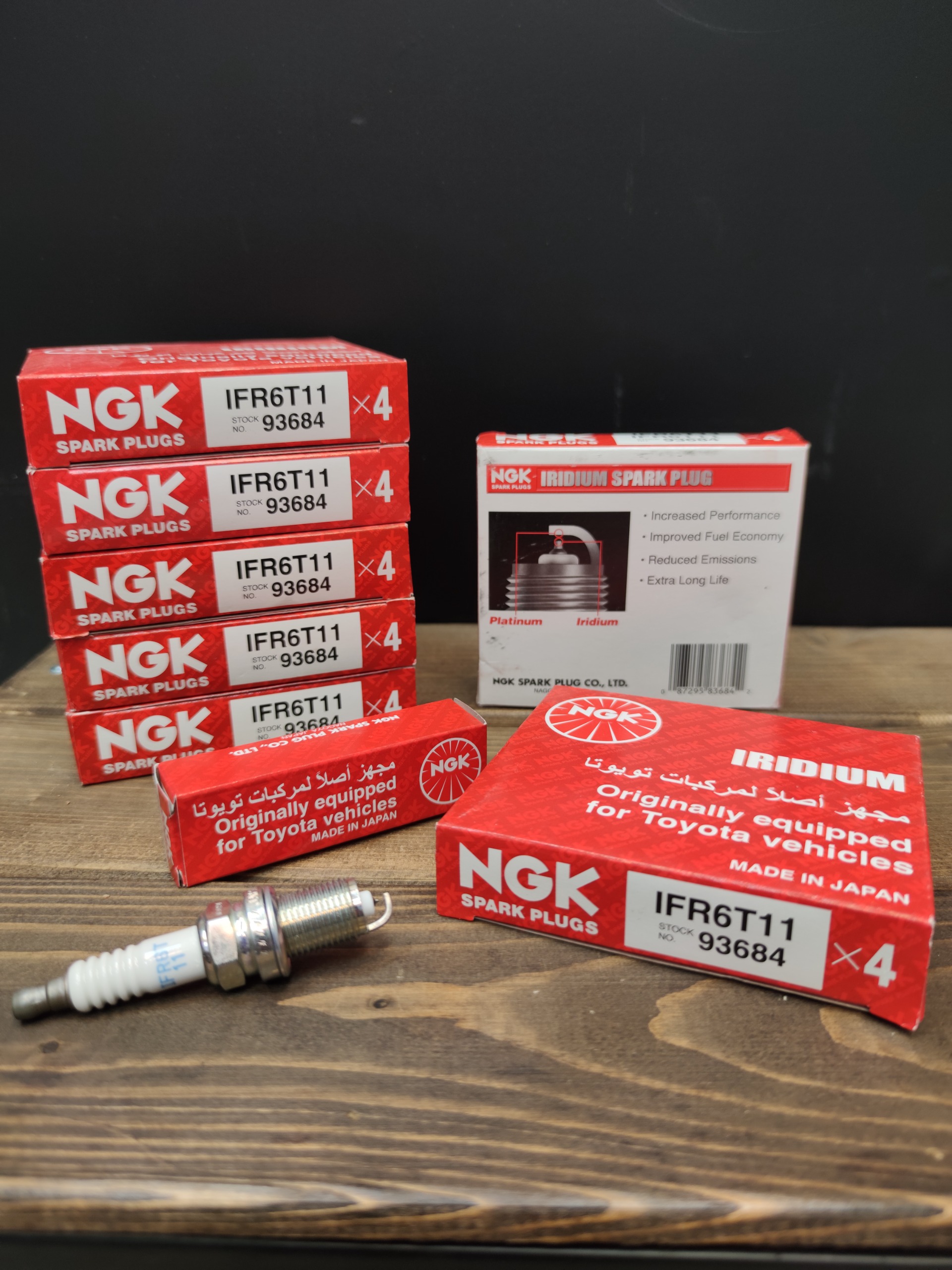 شمع خودرو برند ngk کد 6 اریدیوم اورجینال