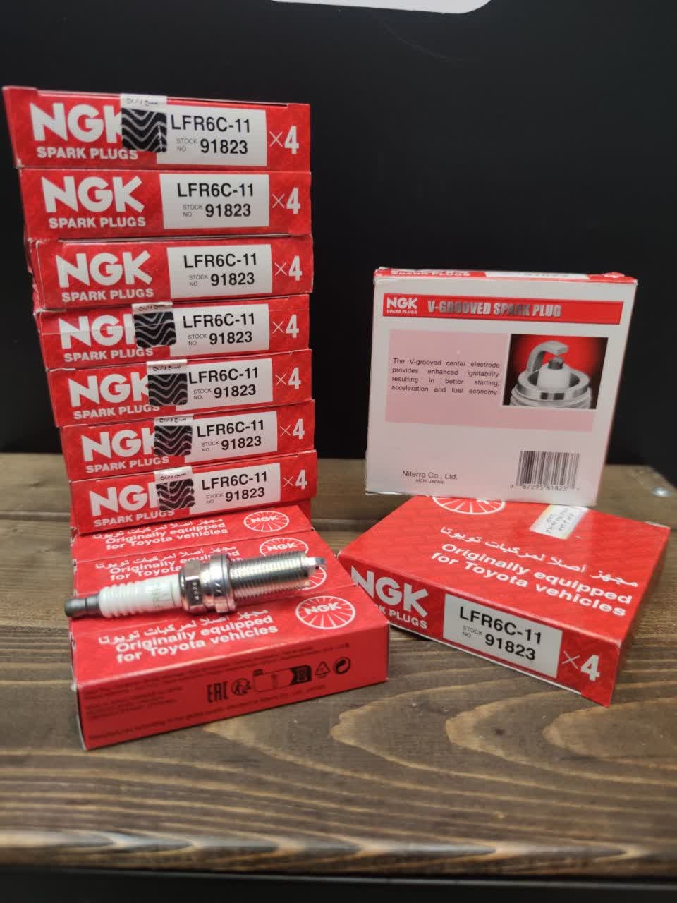 شمع خودرو NGK اورجینال تویوتا پایه بلند نیکل