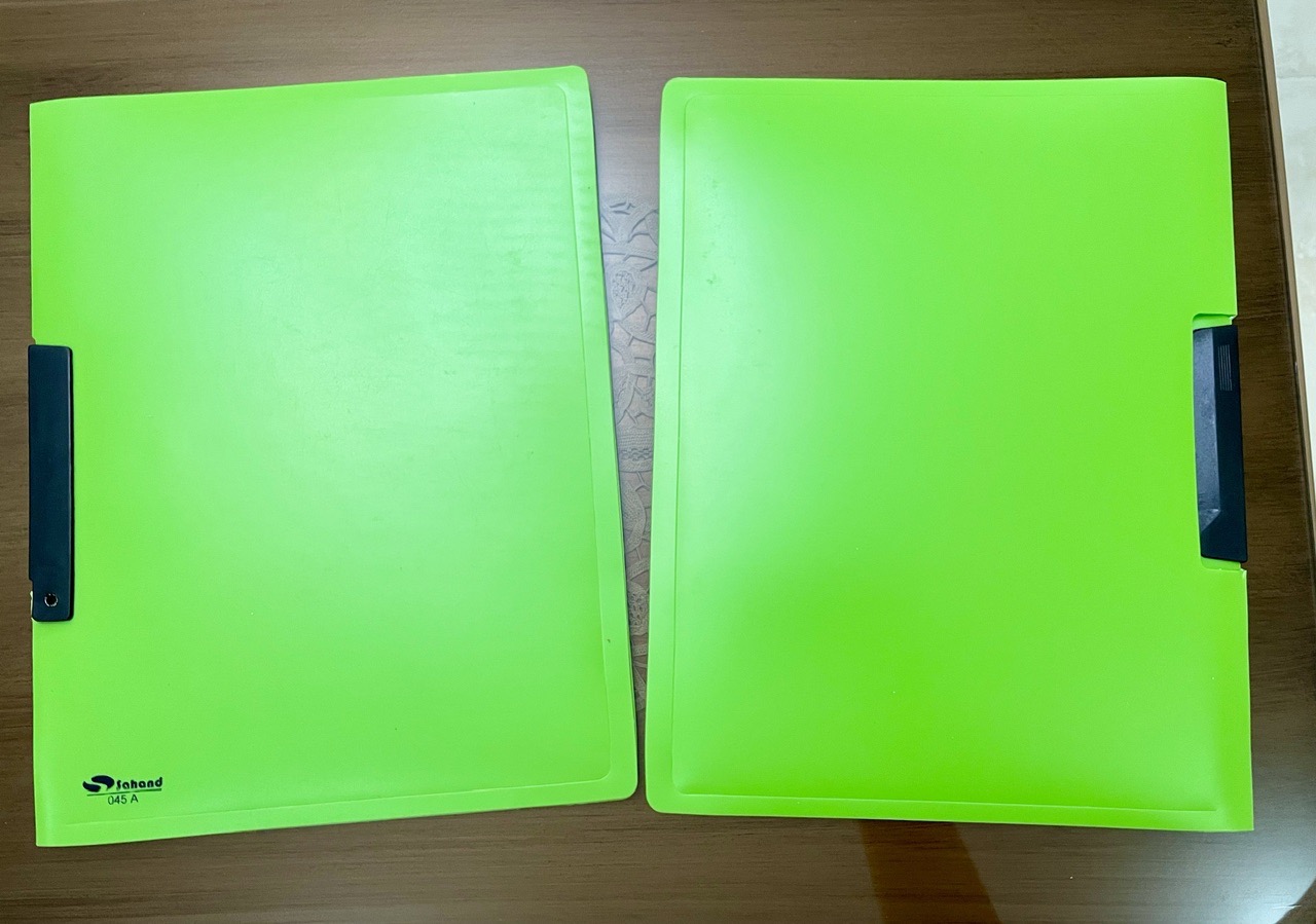 دفتر کلاسوری وپوشه کلیپ فایل A4