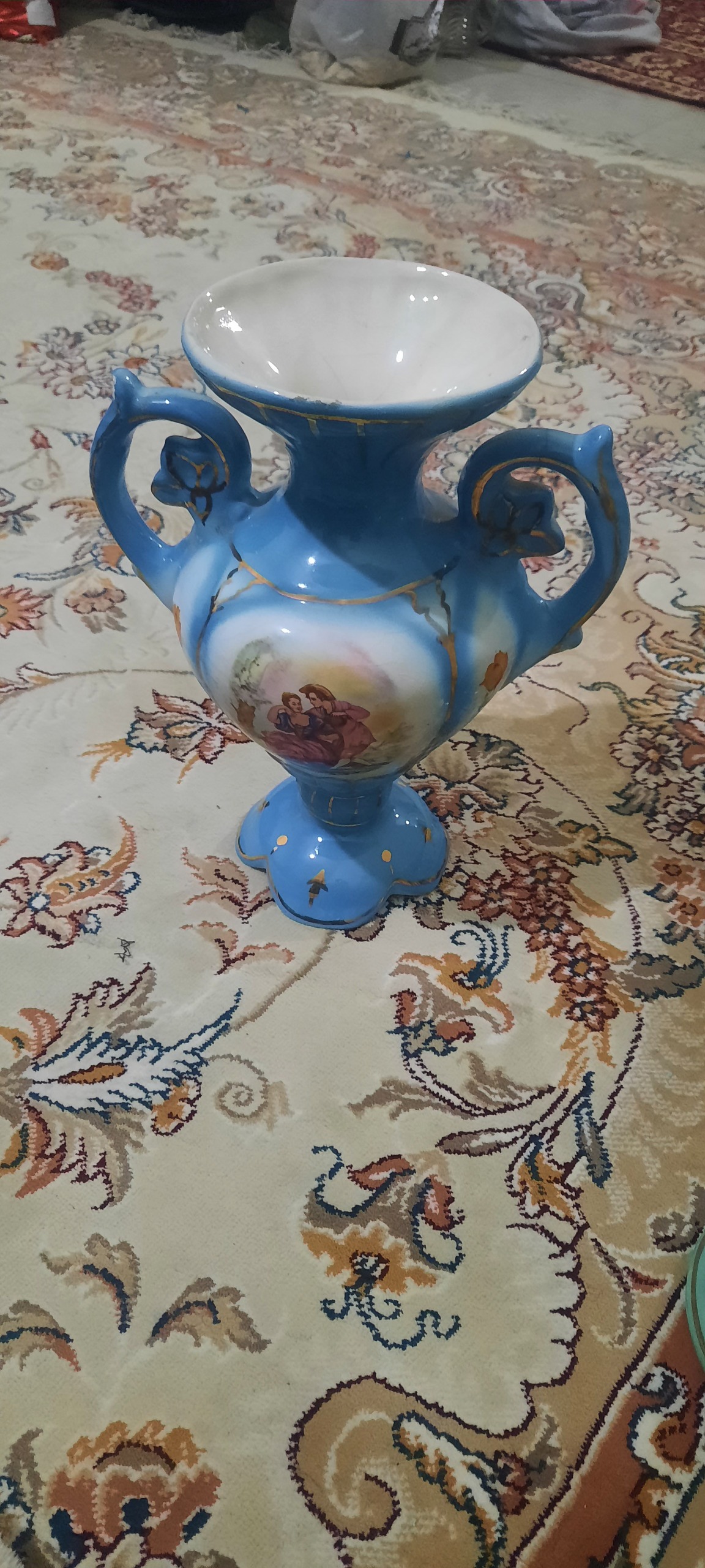 گلدان انتیک درباری تک