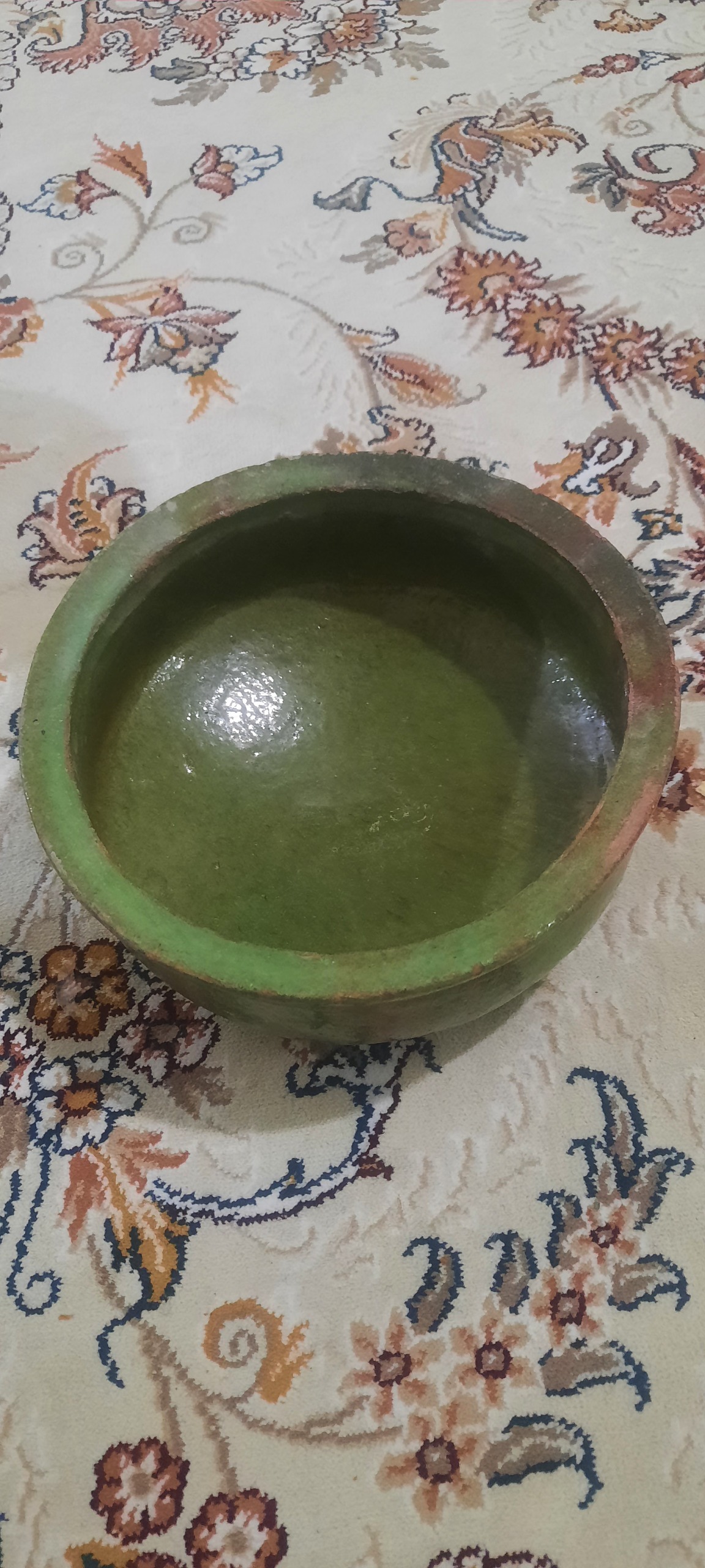 پیاله 80ساله قدیمی سبز لجنی