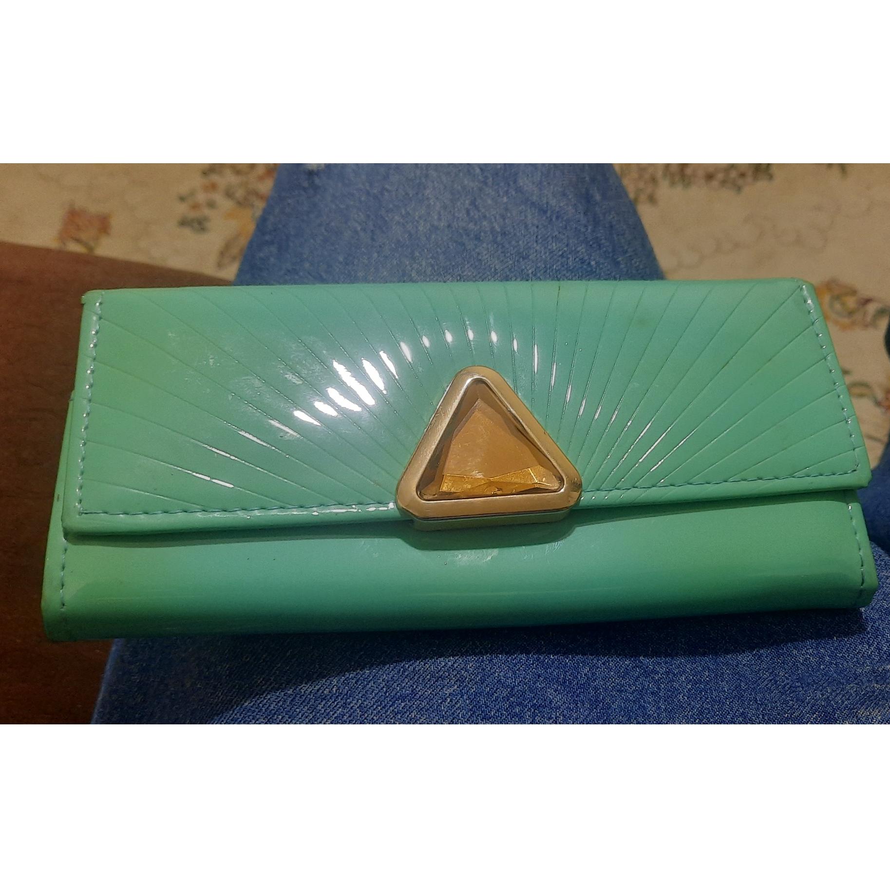 کیف پول زنانه سبز ابی کارخانه ای