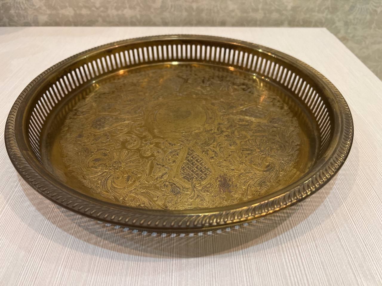 سینی برنجی قدیمی