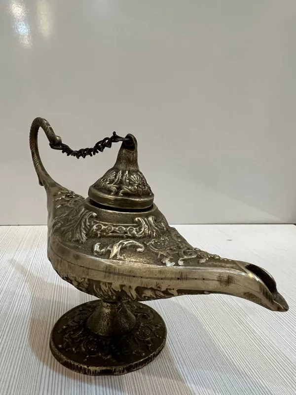 چراغ پی سوز برنجی قدیمی